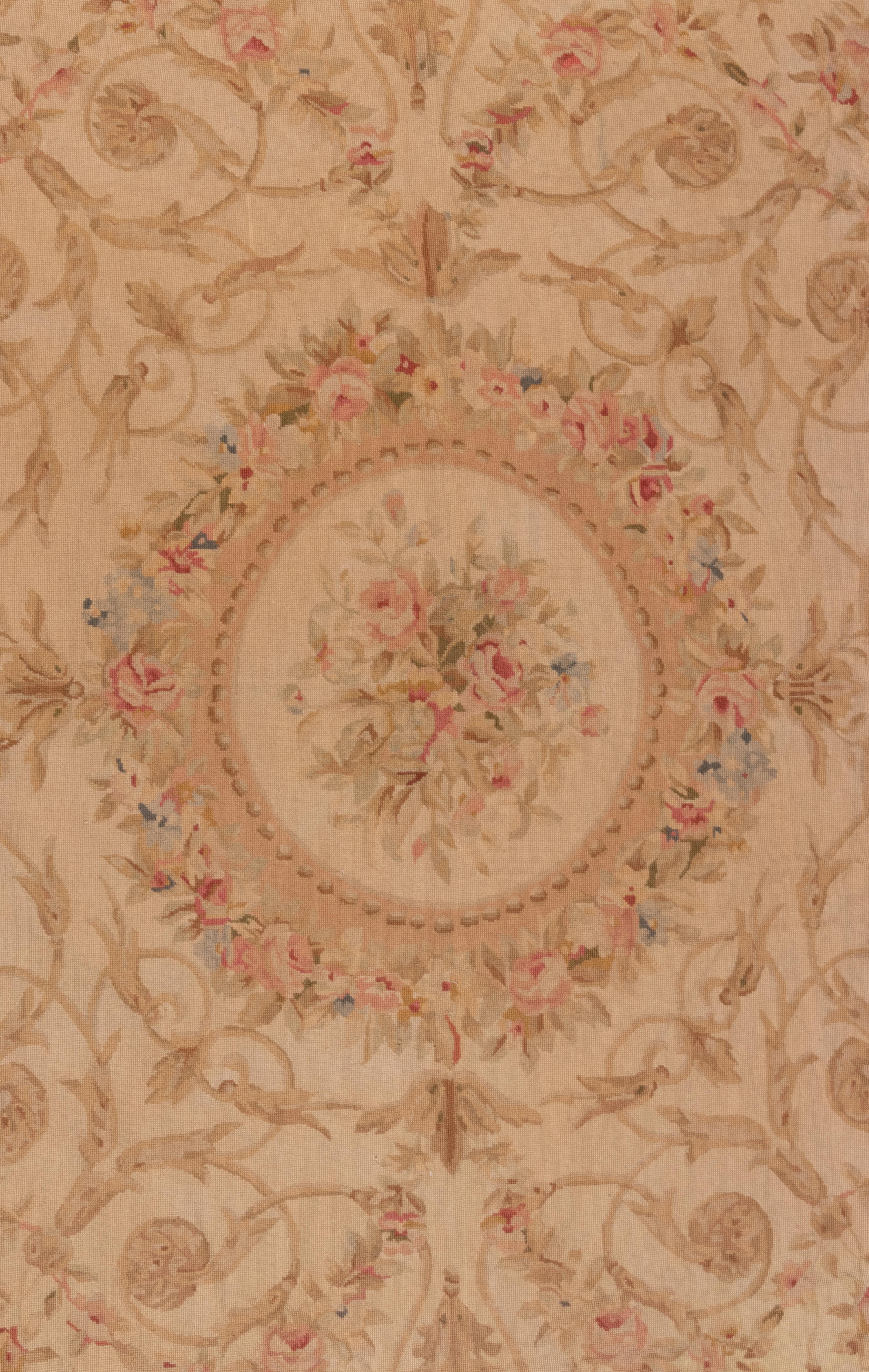 An Aubusson Style Wool Rug
