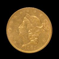 A United States 1864 Liberty Head $20 Gold Coin