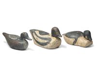 A Group of Six Carved and Painted Decoys