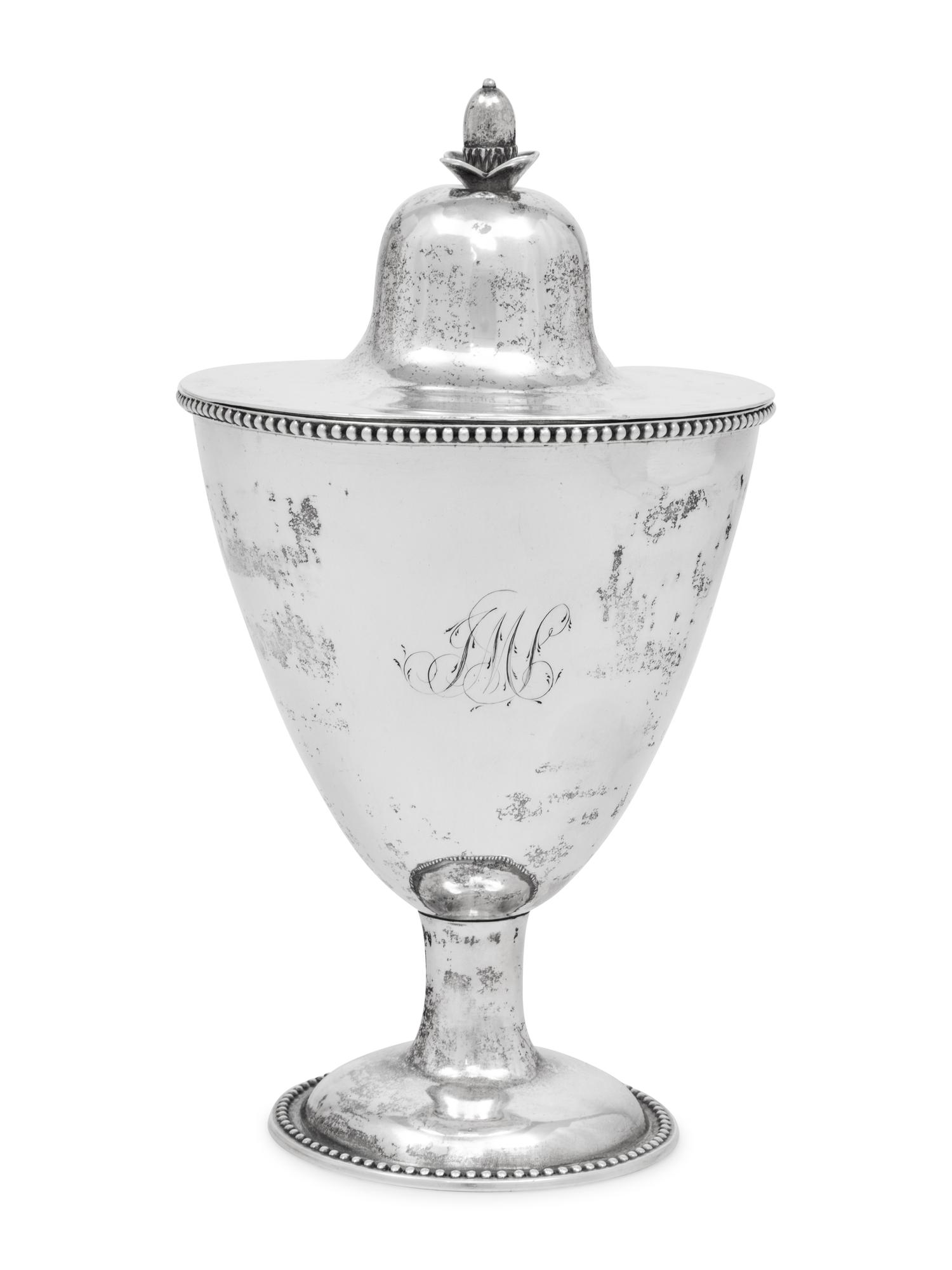 An American Silver Covered Sugar Urn