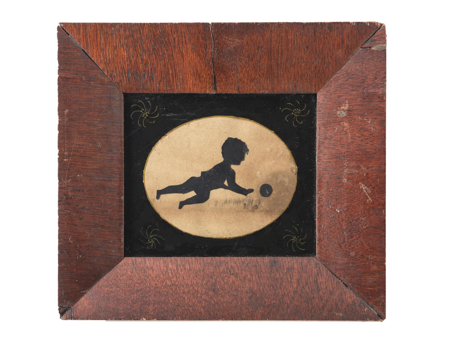 A Cut Paper Silhouette of a Child