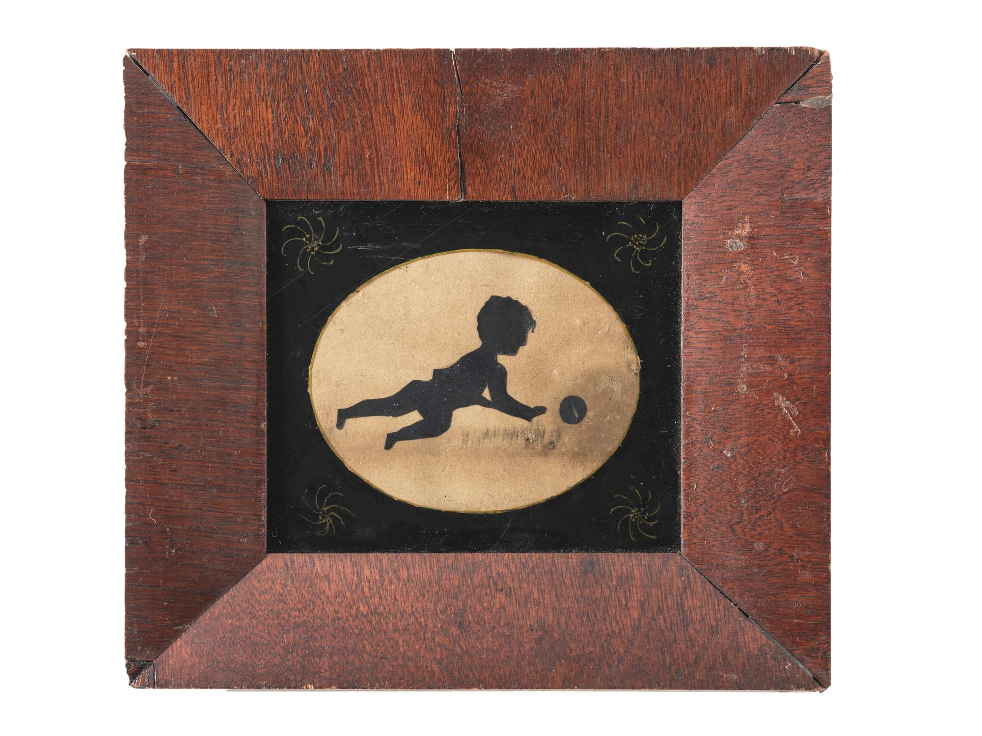A Cut Paper Silhouette of a Child
