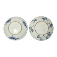 Two Chinese Blue and White Porcelain Chargers