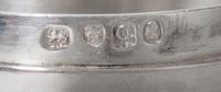 A George III Silver Canister, John Robins, London, 1811, of cylindrical form, the lid having a banded rim.