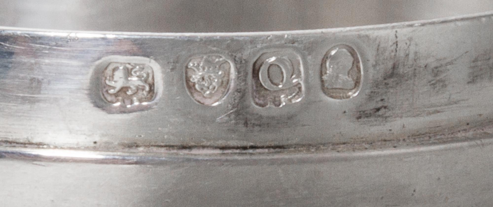 A George III Silver Canister, John Robins, London, 1811, of cylindrical form, the lid having a banded rim.