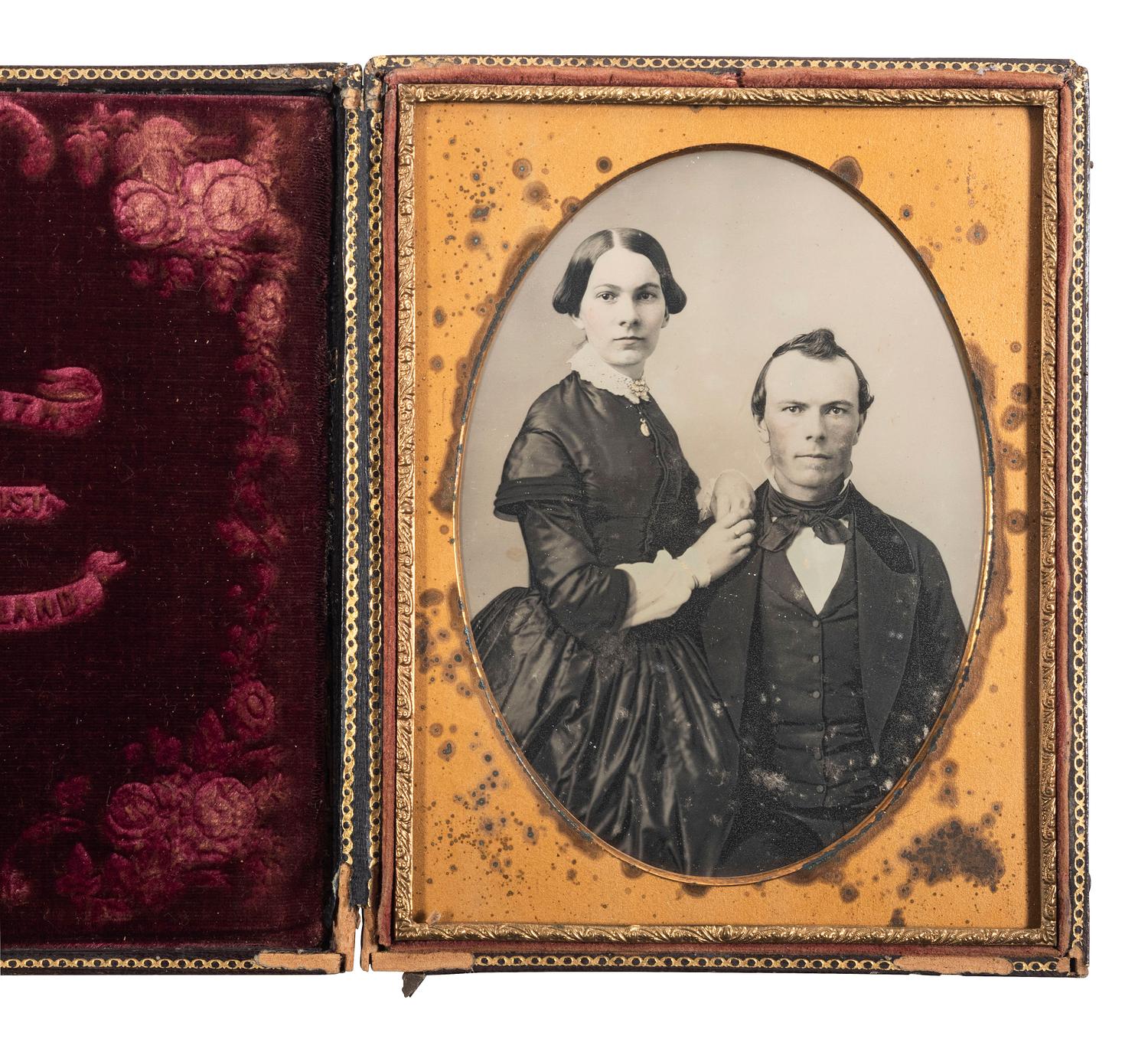 [EARLY PHOTOGRAPHY]. 3 daguerreotypes by Ohio photographers including BALL, BARNABY, and NORTH.