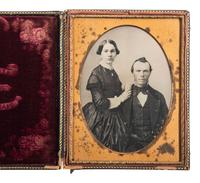 [EARLY PHOTOGRAPHY]. 3 daguerreotypes by Ohio photographers including BALL, BARNABY, and NORTH.