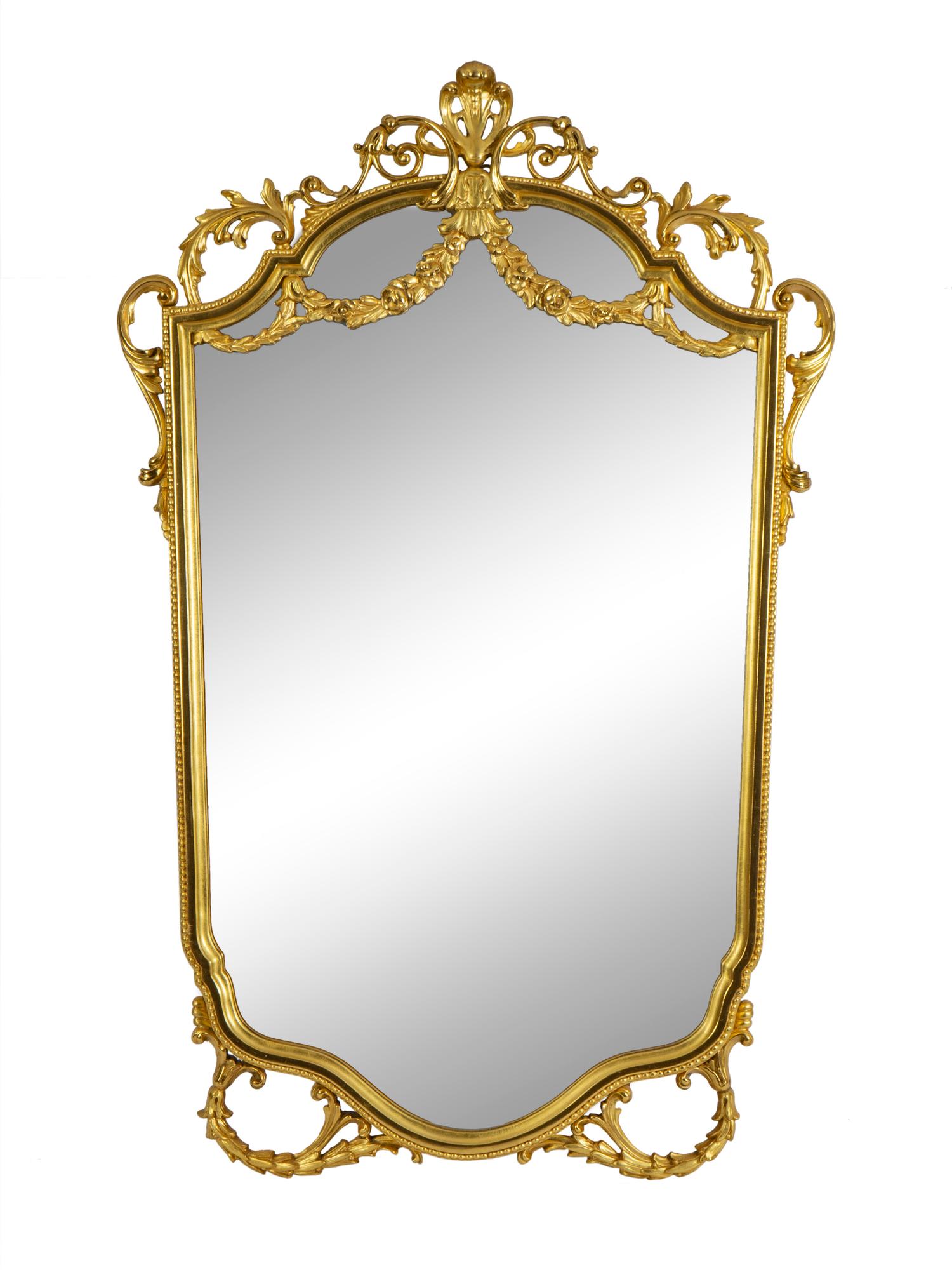 A Rococo Style Giltwood Mirror — 20TH CENTURY