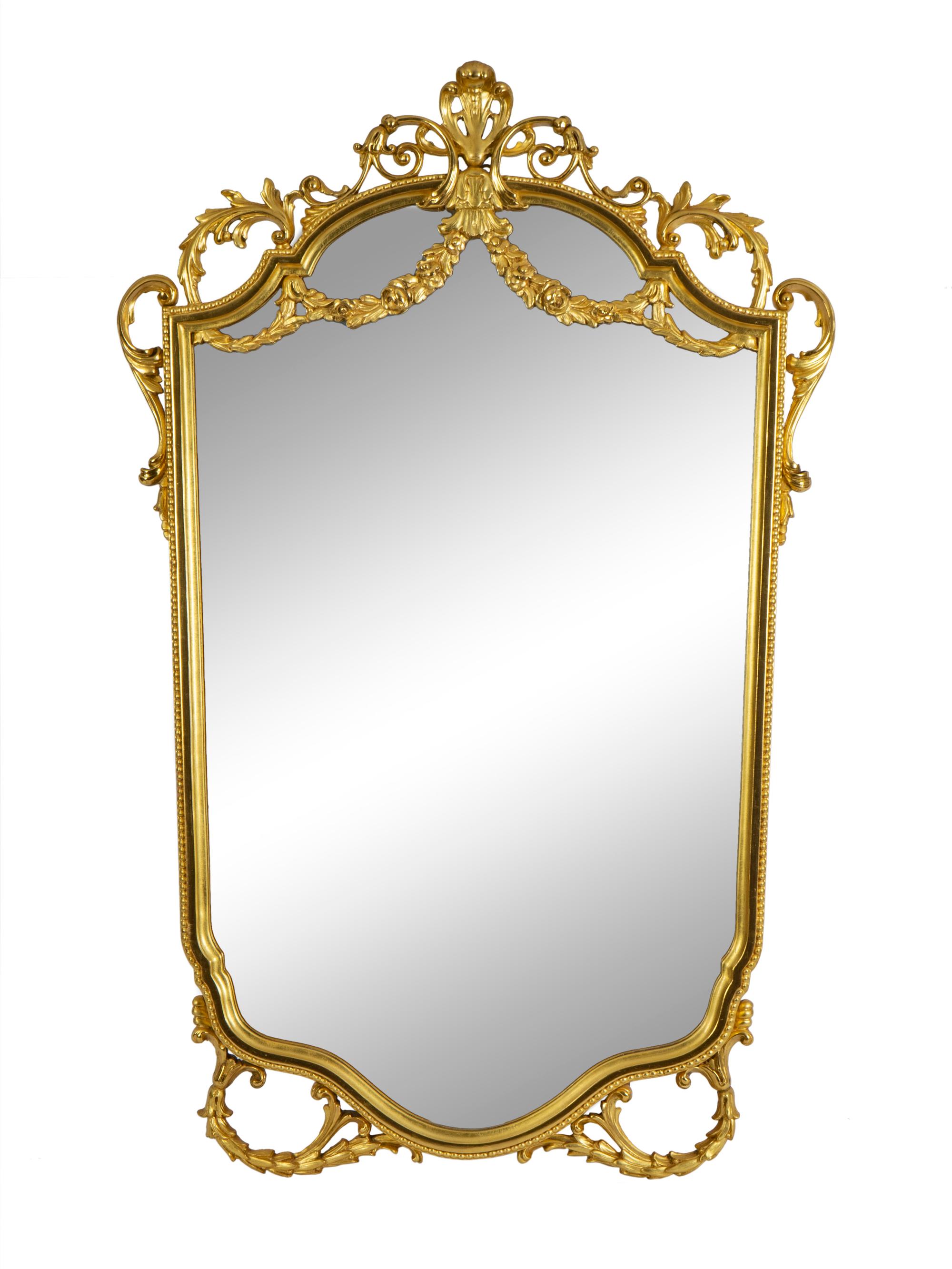 A Rococo Style Giltwood Mirror — 20TH CENTURY