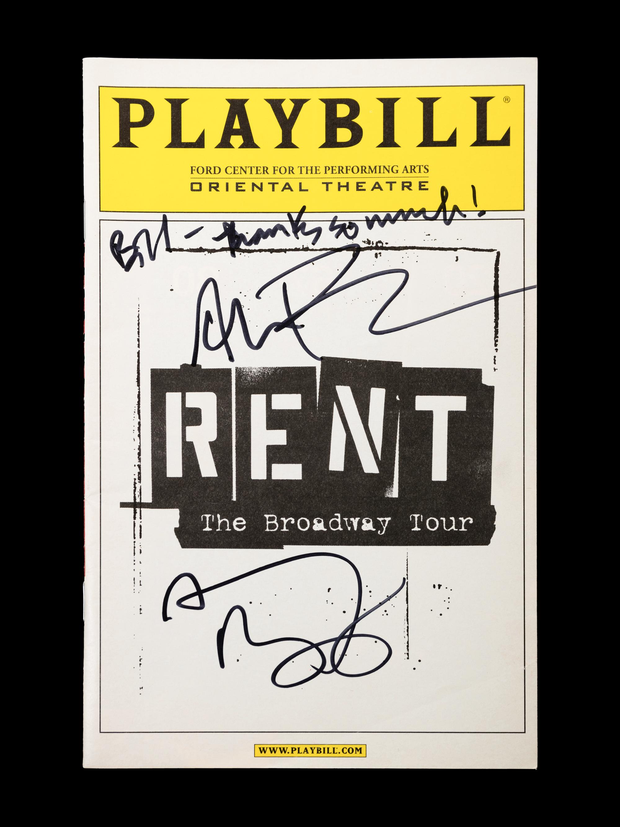 (Theatre Playbills) A group of 6 playbills and theater memorabilia, comprising: