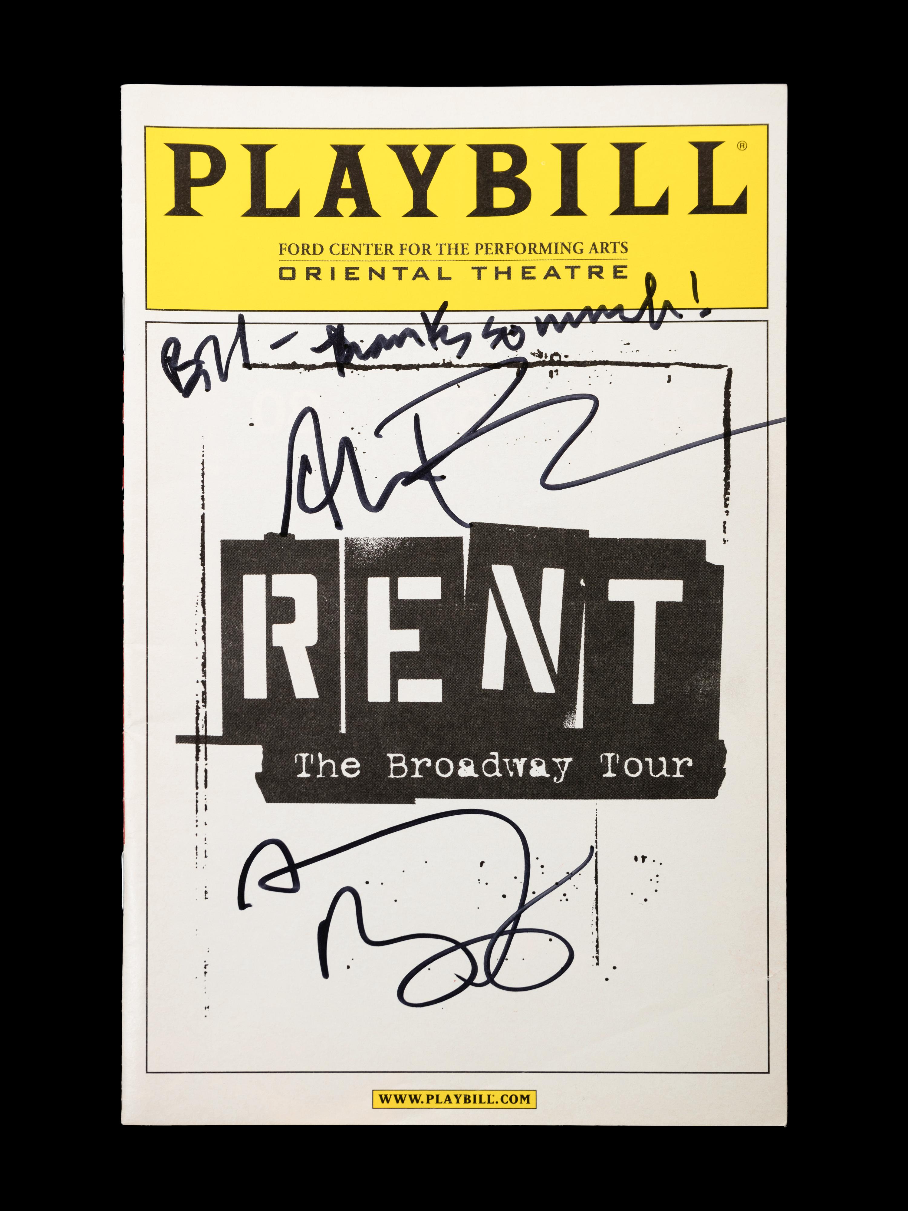 (Theatre Playbills) A group of 6 playbills and theater memorabilia, comprising: