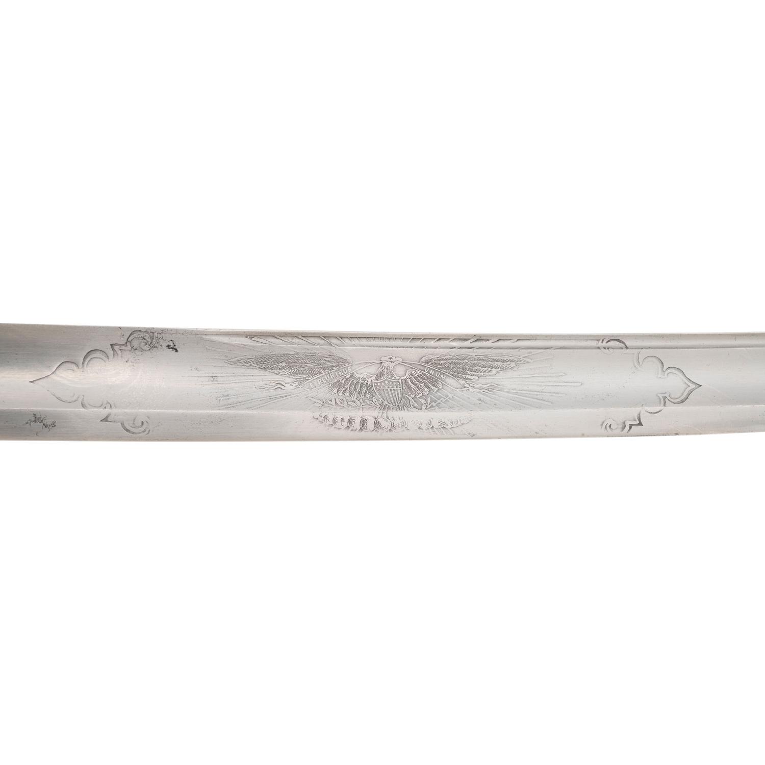 Tiffany Non-Regulation British Pattern 1822/54 Sword Inscribed to Captain Theodore Hamilton of the Richmond Guard (Co G 33rd NY Inf) and later Lt. Col. 62nd NY Inf. - WIA Marye's Heights, Spotsylvania & Winchester