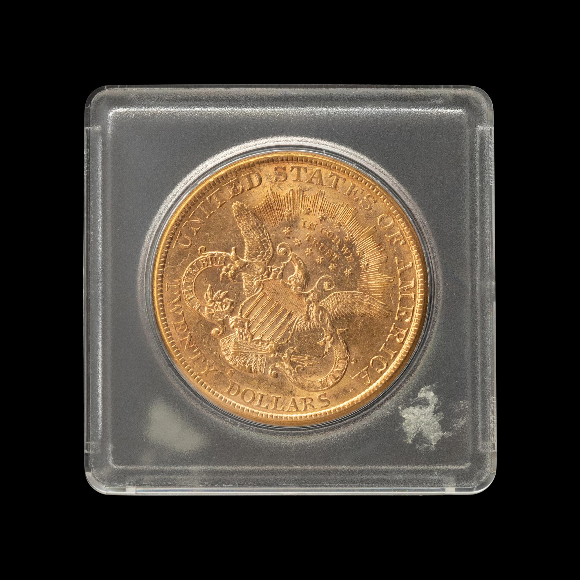 An 1897-S Liberty Head $20 Gold Coin