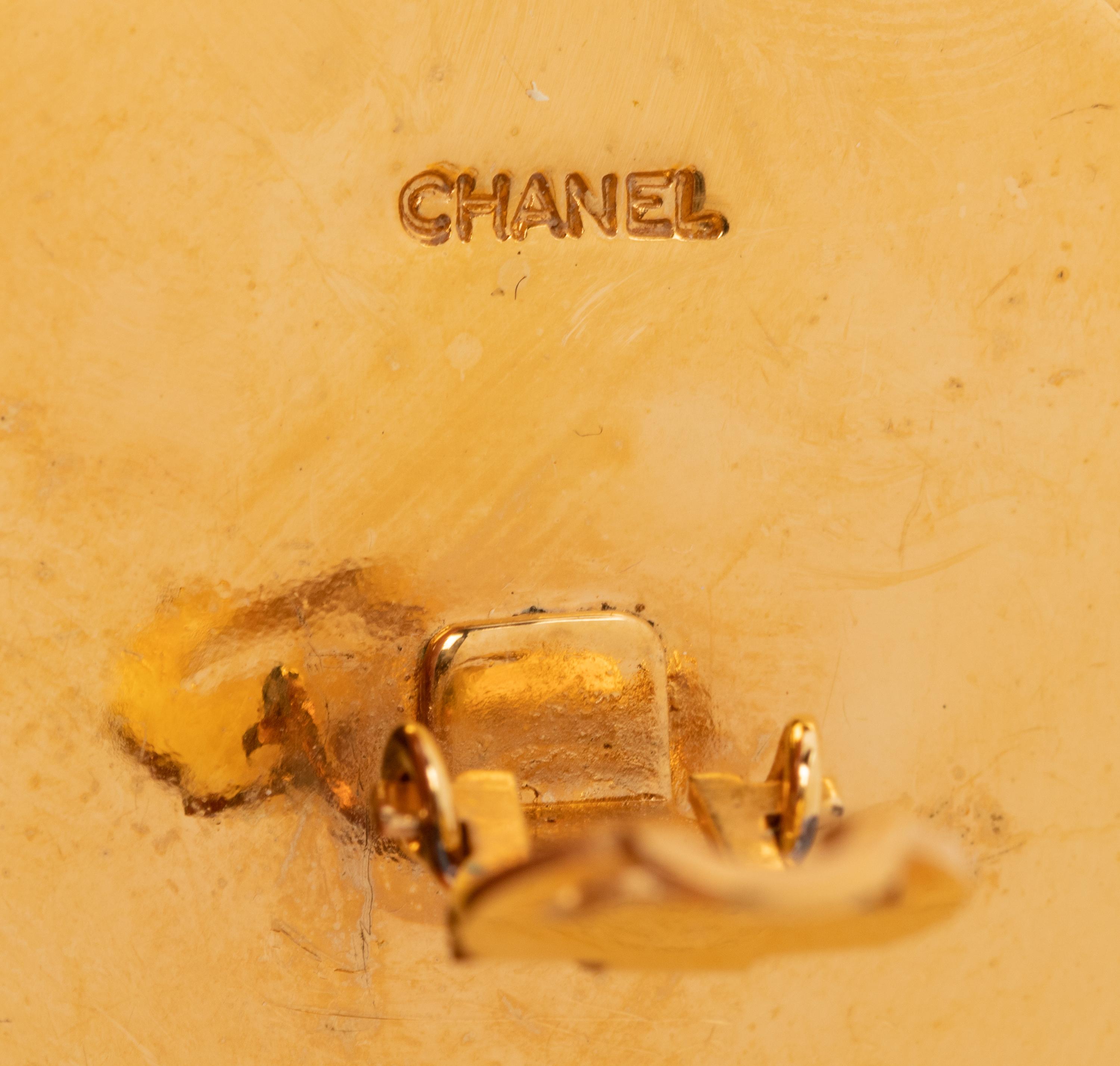 Three Chanel Earclips, 1970-80s