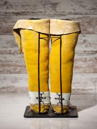 Arapaho Beaded Hide Boot Moccasins