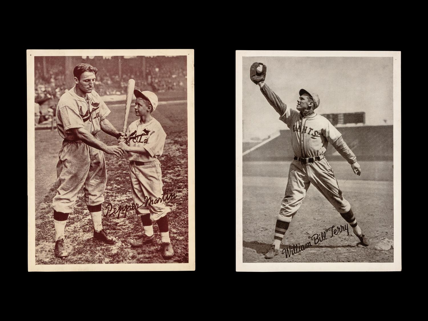 A Collection of 1936 R311 Goudey Premiums Including Scarce Pepper Martin and Bat Boy Issue