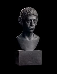 A Romano-Egyptian Black Basalt Male Portrait Bust