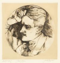 [JOYCE, James (1882-1941)]. ABBOTT, Berenice (1898-1991), photographer. Photograph of James Joyce . C 1928; reprinted 1982.