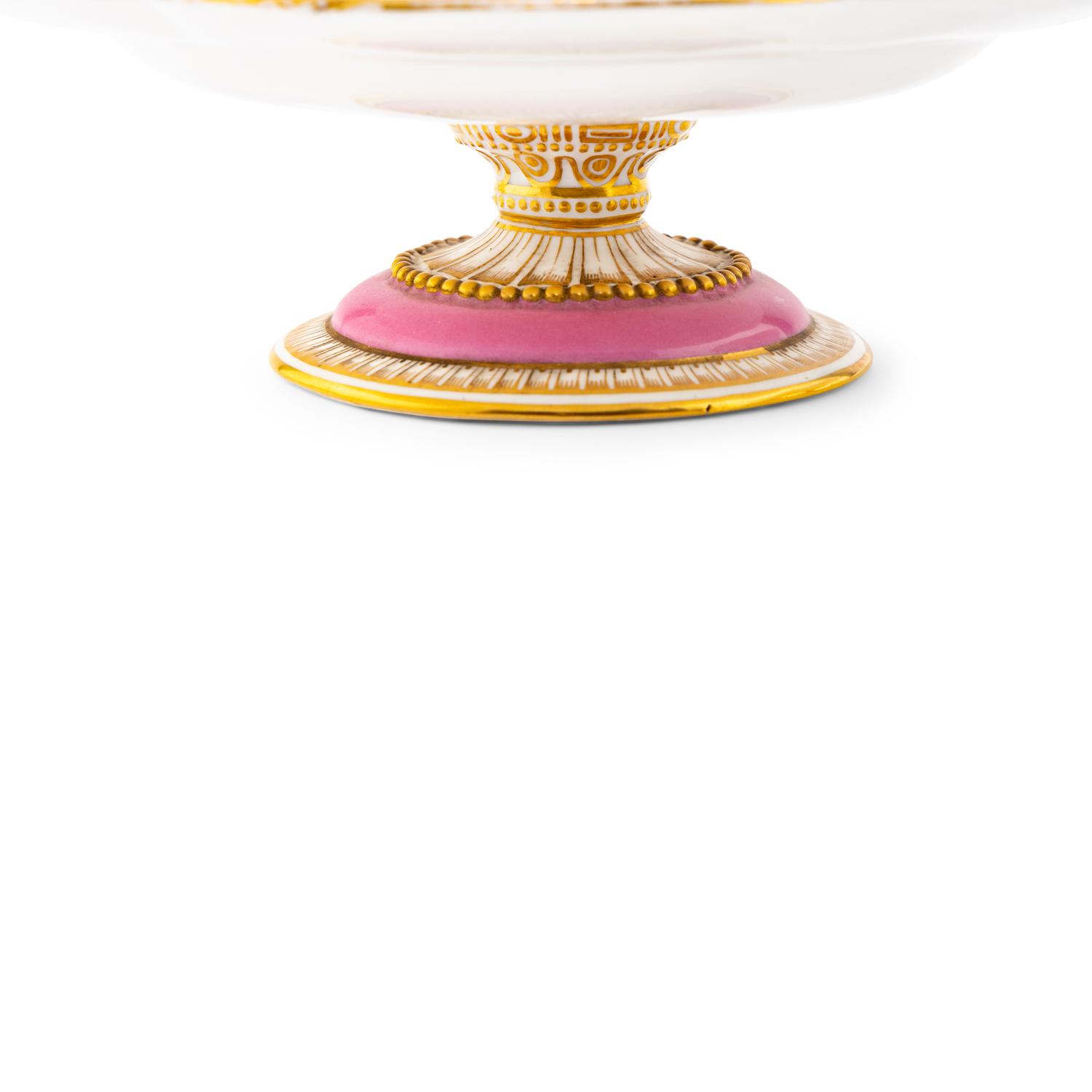 A Pair of Coalport Porcelain Dessert Stands