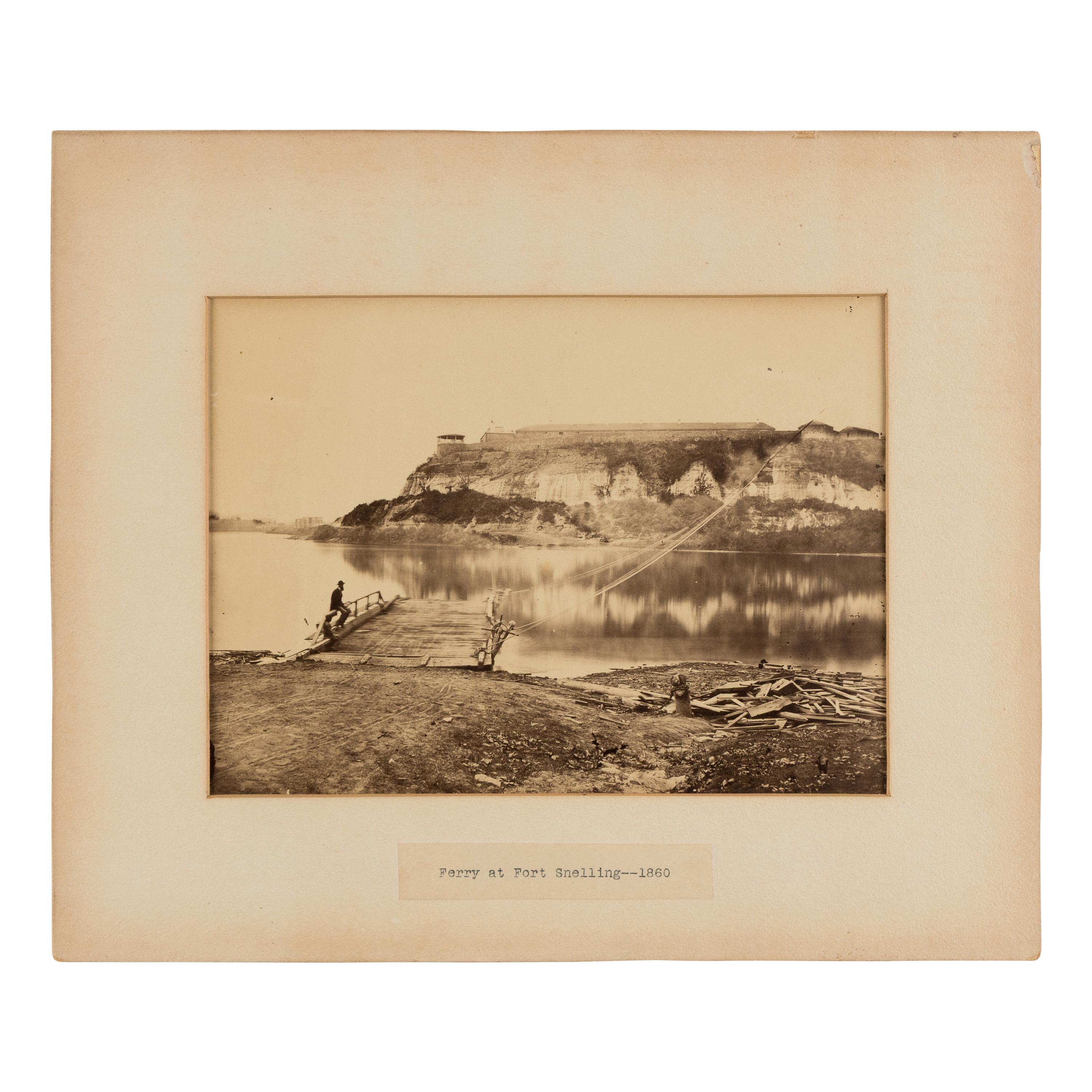 Upton, Benjamin F. (1818-1910), attrib. Ferry at Fort Snelling .