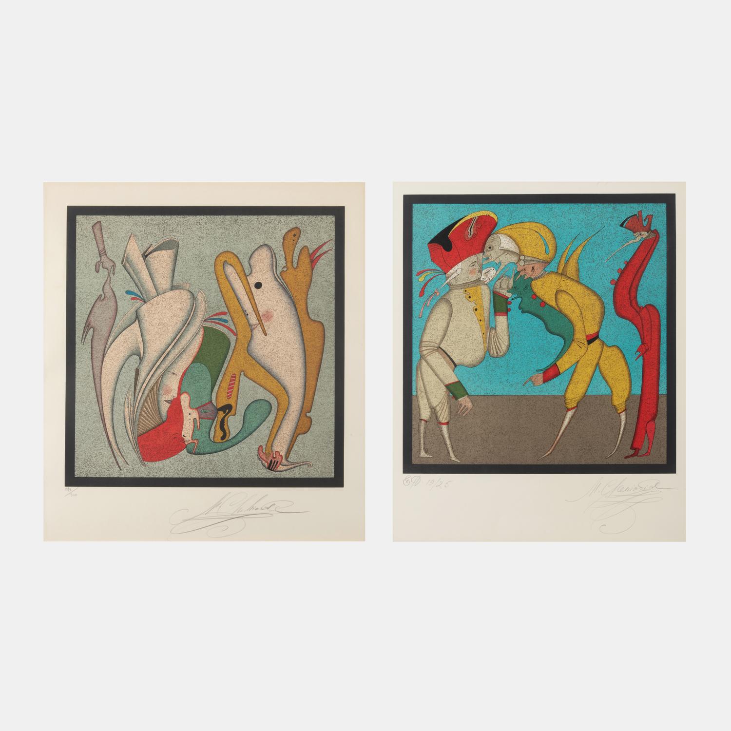 Metaphysical Composition and Untitled (a pair of works)