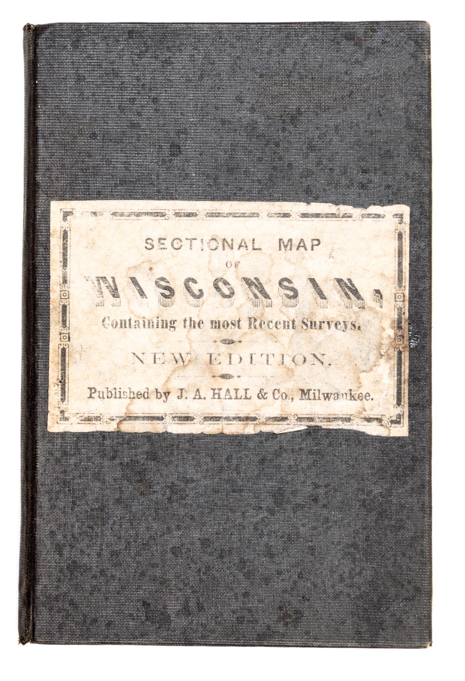 (MAP, WISCONSIN) CHAPMAN, SILAS. Chapman's Sectional Map of Wisconsin. Milwaukee, 1855