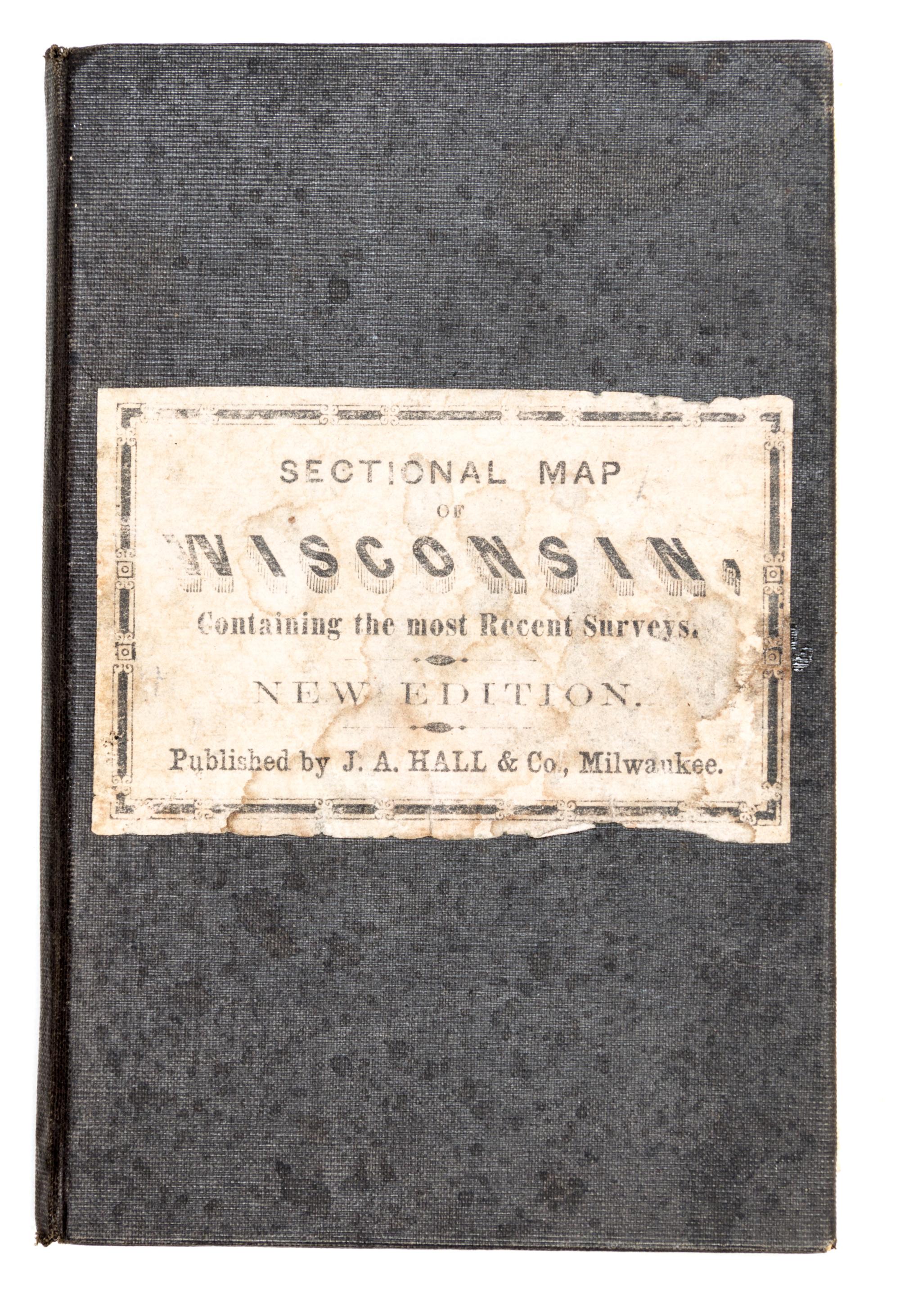 (MAP, WISCONSIN) CHAPMAN, SILAS. Chapman's Sectional Map of Wisconsin. Milwaukee, 1855