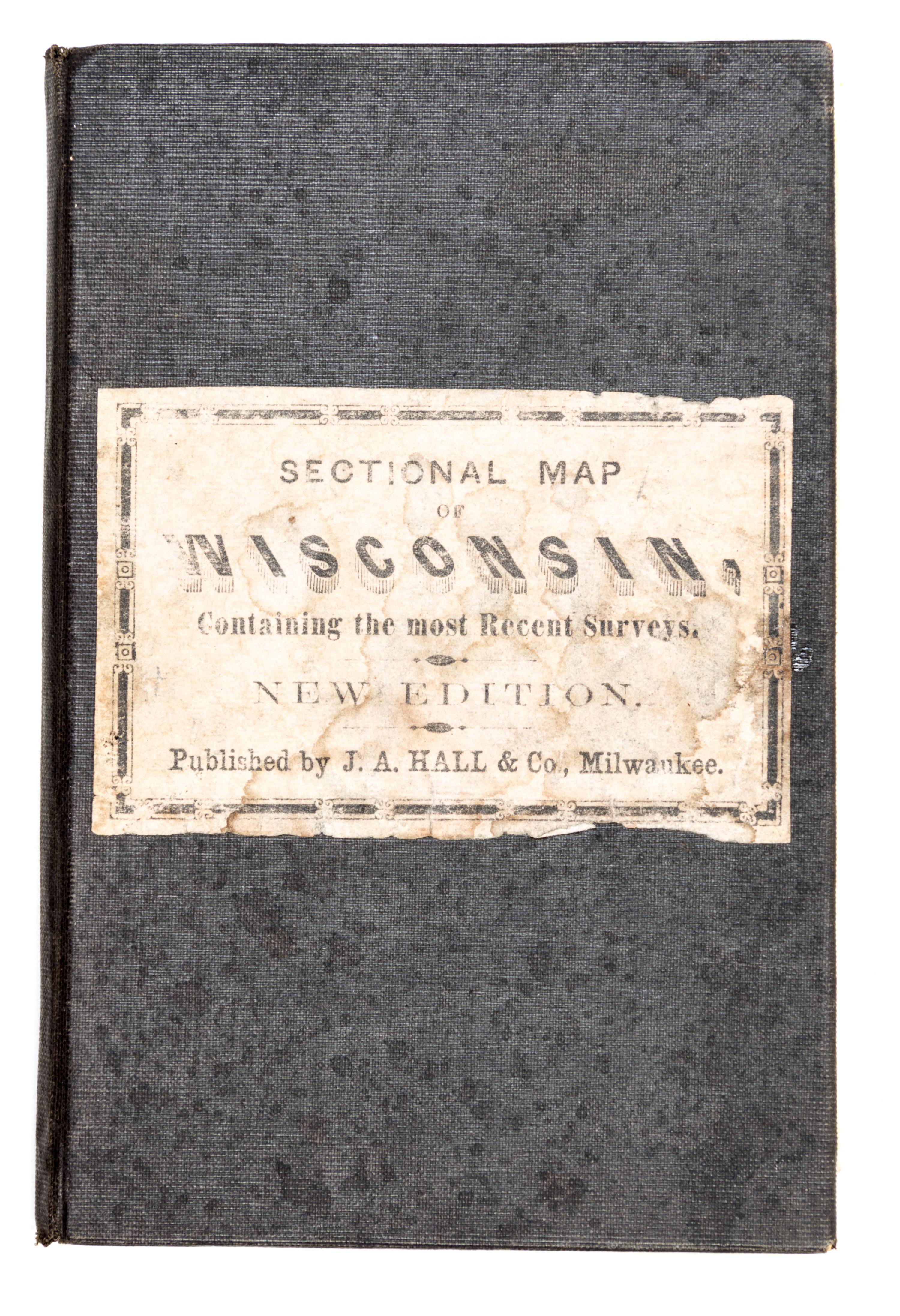 (MAP, WISCONSIN) CHAPMAN, SILAS. Chapman's Sectional Map of Wisconsin. Milwaukee, 1855