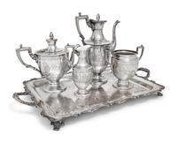 A Victorian Silver Four-Piece Tea and Coffee Service