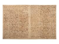 [KENTUCKY - MAMMOTH CAVE]. UNDERWOOD, Joseph Rogers (1791-1876). Autograph letter signed ("J.R. Underwood") to George C. Gwathmey. Tompkinsville, KY, 23 April 1849. 6 pages, 8vo, toned, integral leaf.