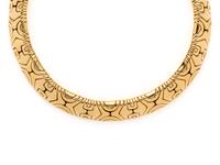 BVLGARI, YELLOW GOLD 'ALVEARE' COLLAR NECKLACE