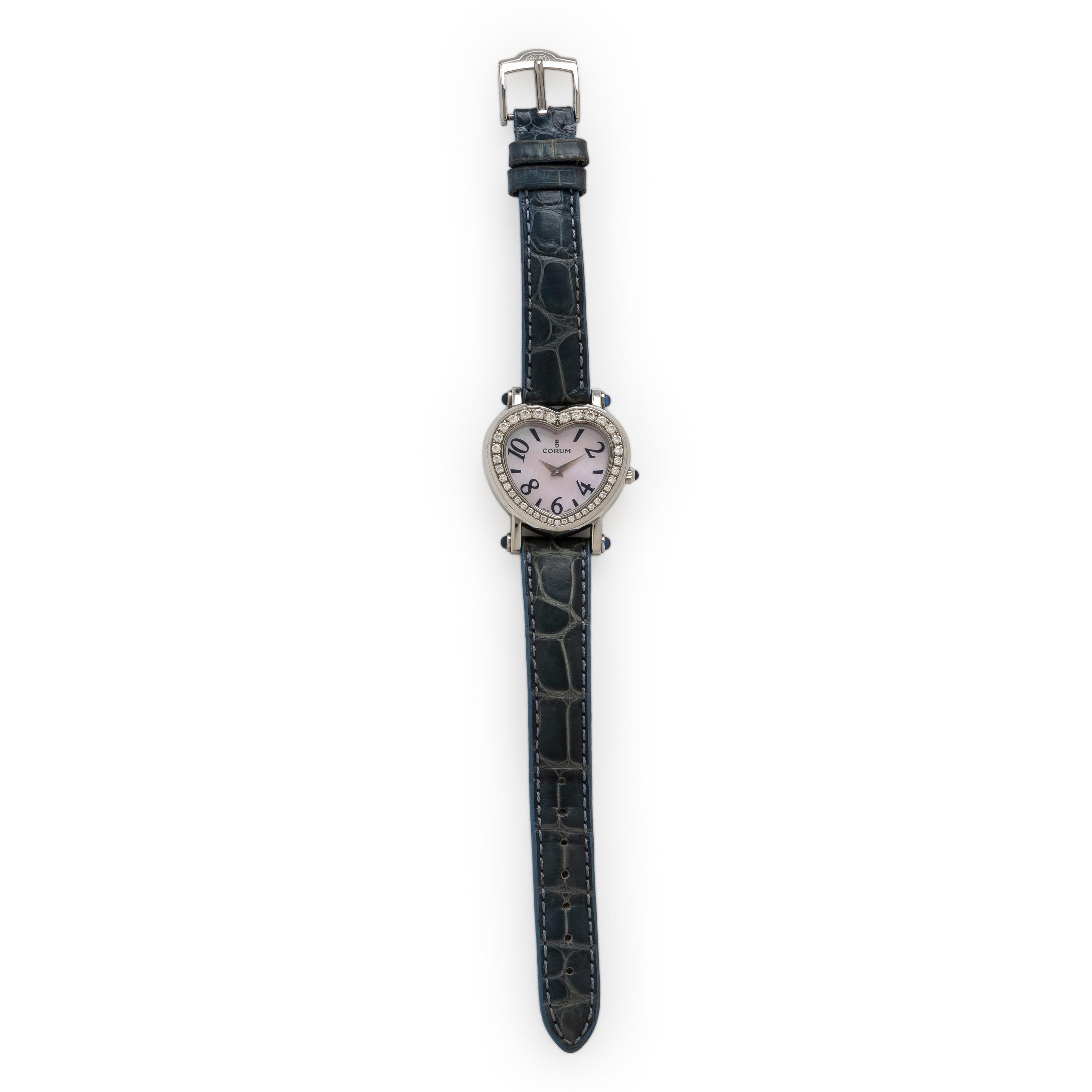 Corum, Ref. 024.183.47, Steel and Diamond 'Heart Beat' Watch