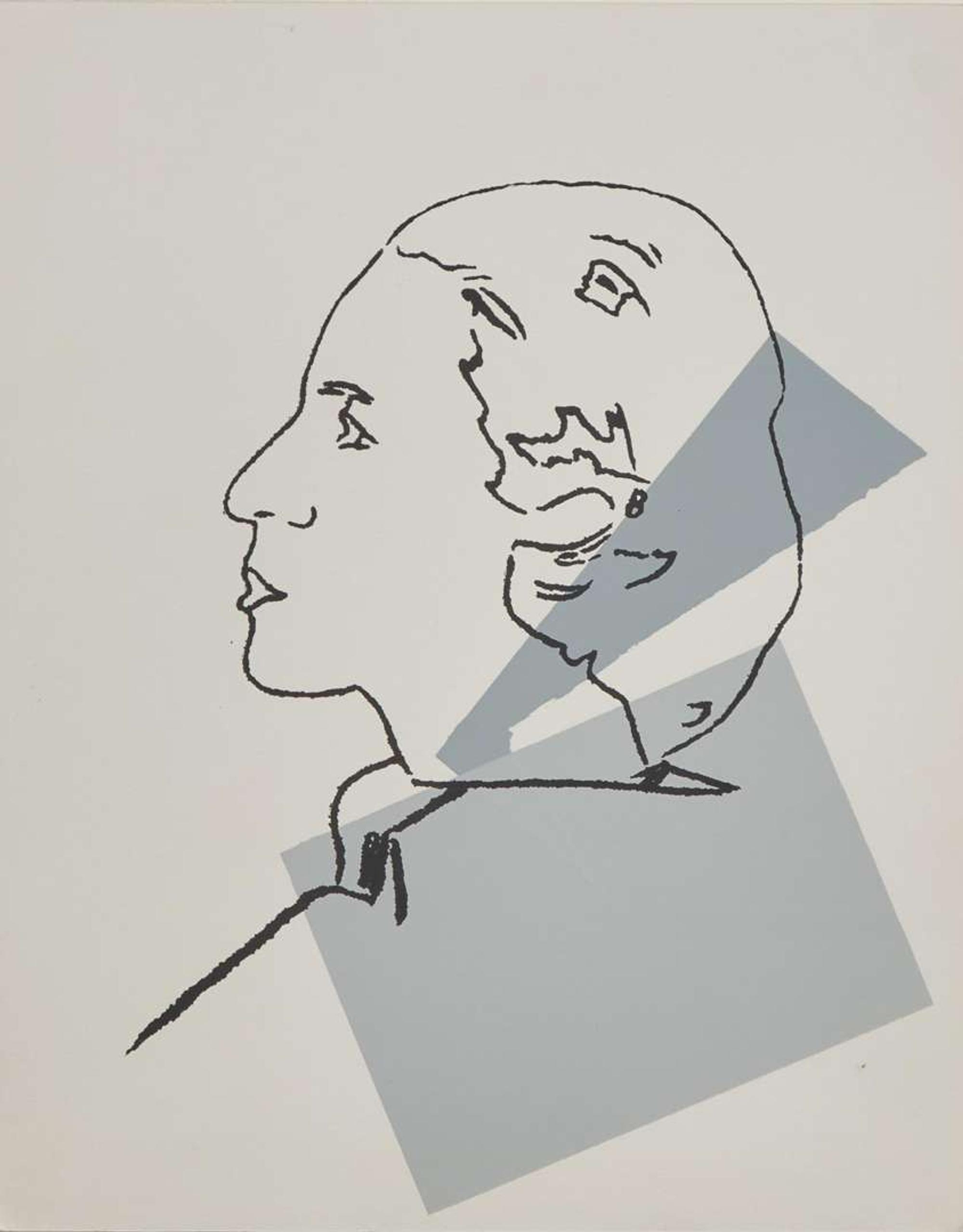 Andy Warhol (American, 1928-1987) - Diane Vreeland in Profile