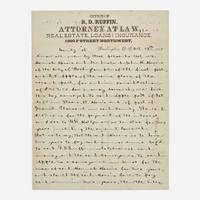 [African-Americana] Douglass, Frederick Document, signed