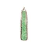 JADE AND SEED PEARL PENDANT/BROOCH
