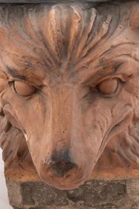 A Pair of Fox Head Architectural Brackets