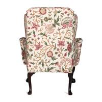 A George III Shell Carved Mahogany Claw and Ball Foot Easy Chair