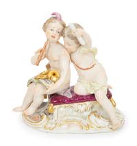 Three Meissen Porcelain Figural Groups