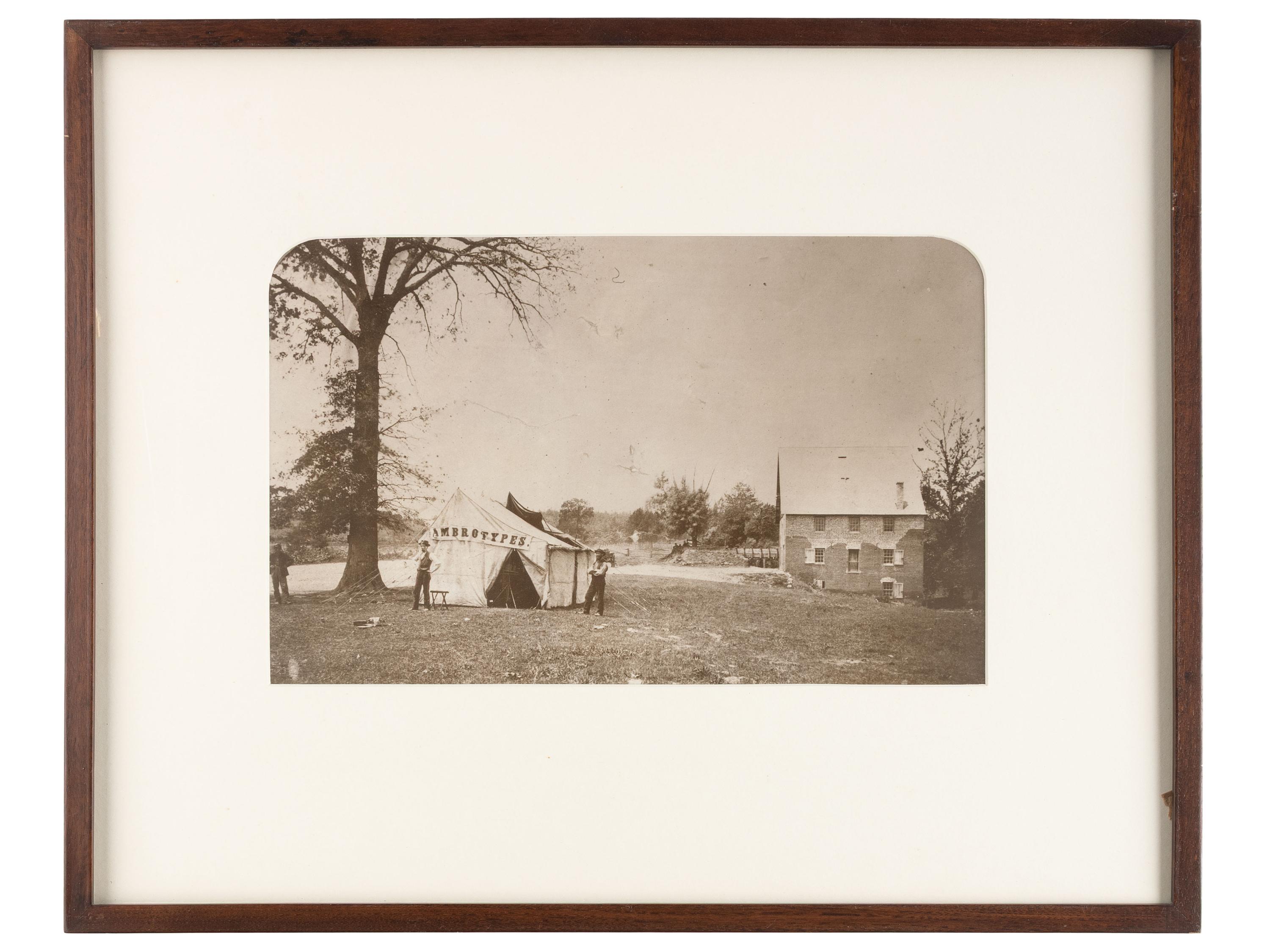[EARLY PHOTOGRAPHY]. A selection of photographs and prints, incl. photographers with their cameras.