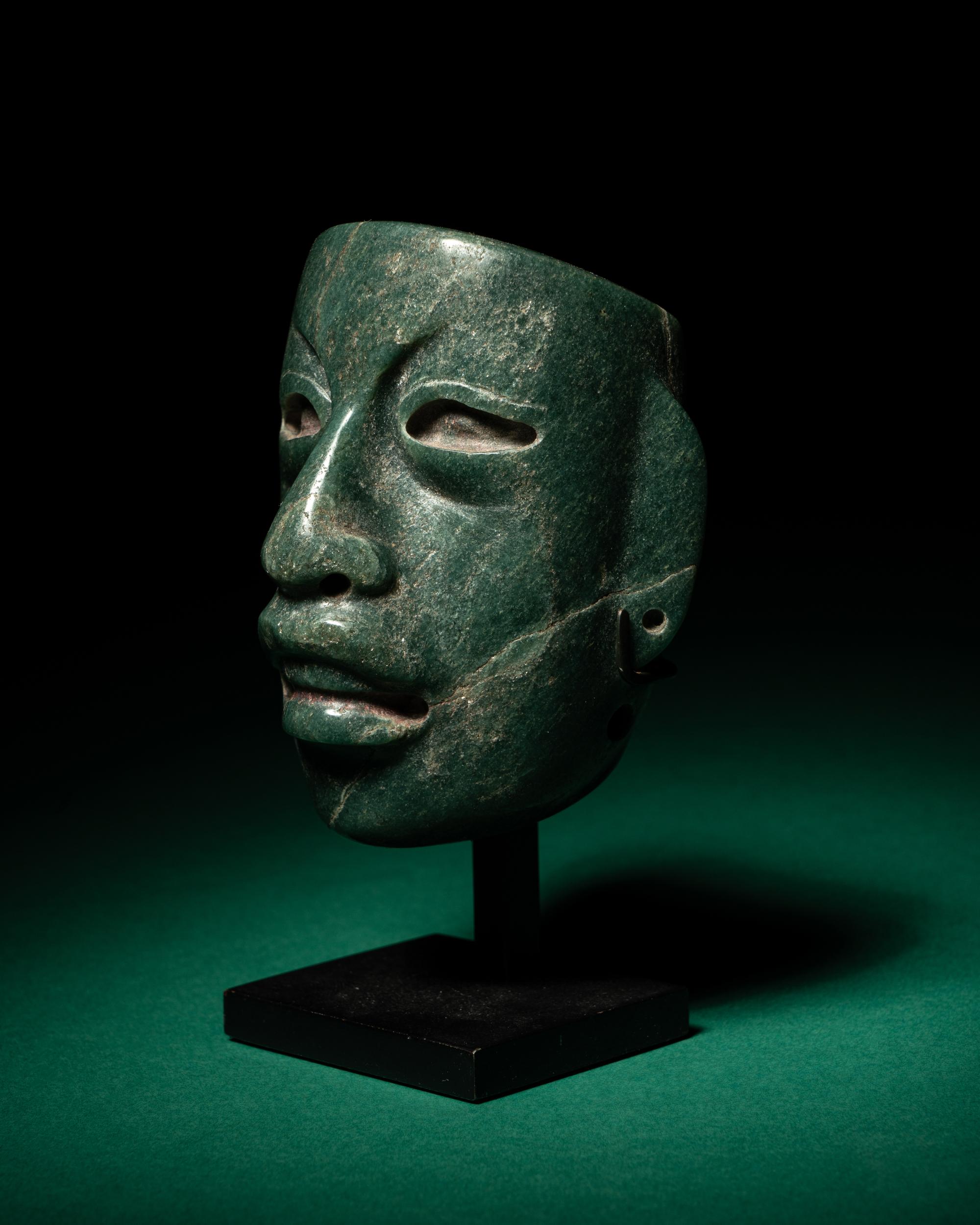 An Olmec Jade Maskette
