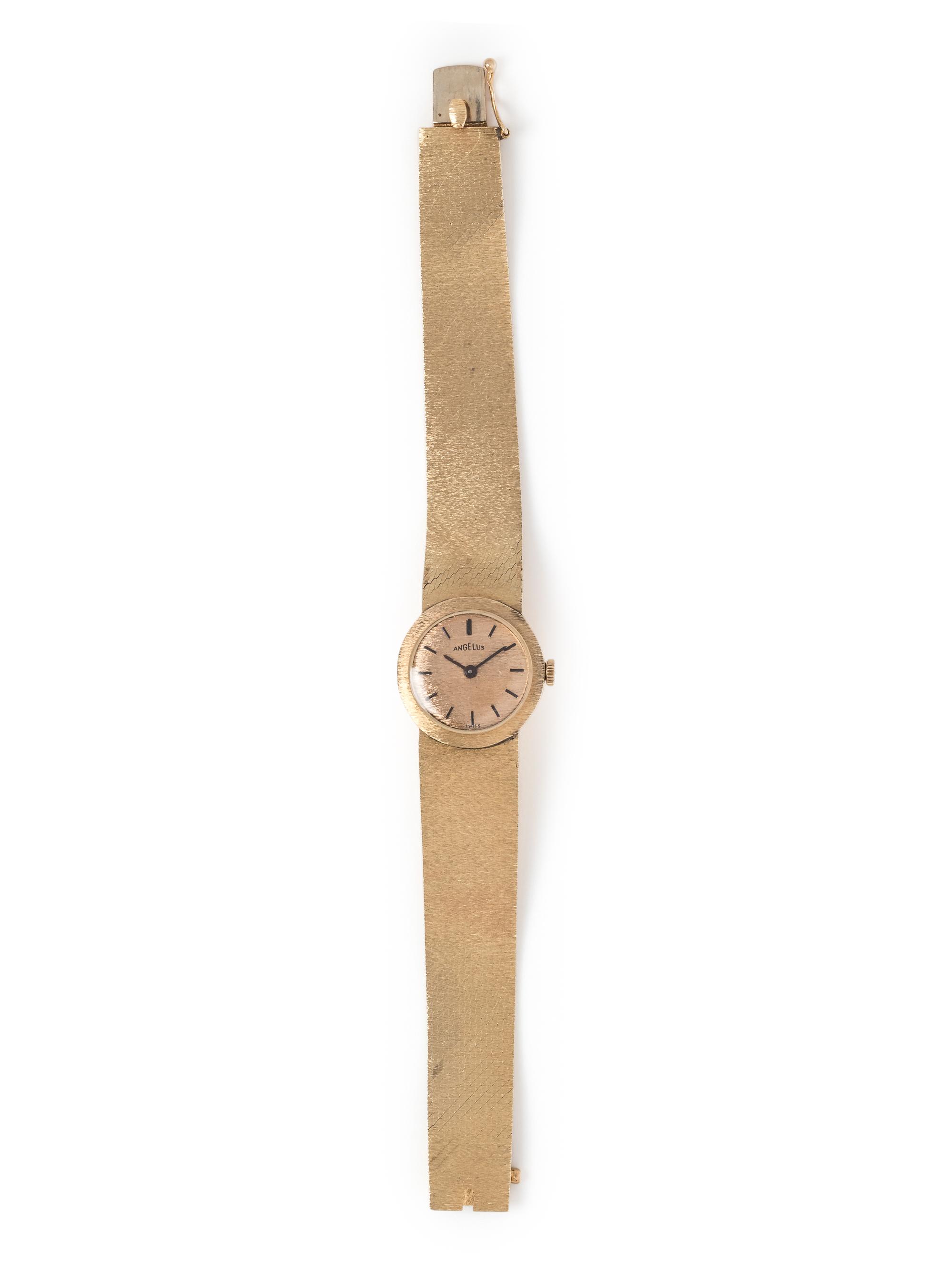ANGELUS, 14K YELLOW GOLD WRISTWATCH