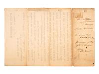 [MISSOURI] -- [MISSOURI TERRITORY]. Ephemera related to early Missouri settlement and history, including a grand jury indictment for cheating with a "gambling device" adapted for playing cards.