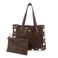 VALENTINO, NELLCOTE STUDDED SUEDE TOTE