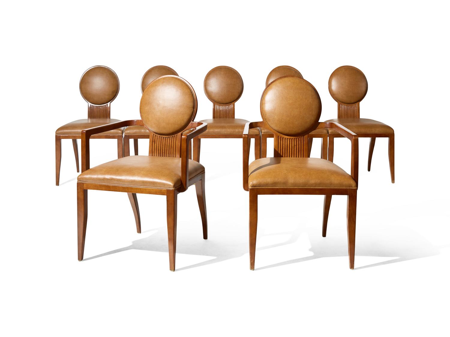 A Group of Seven 'Antelope' Chairs Designed by Juan Montoya DONATED BY JUAN MONTOYA DESIGN