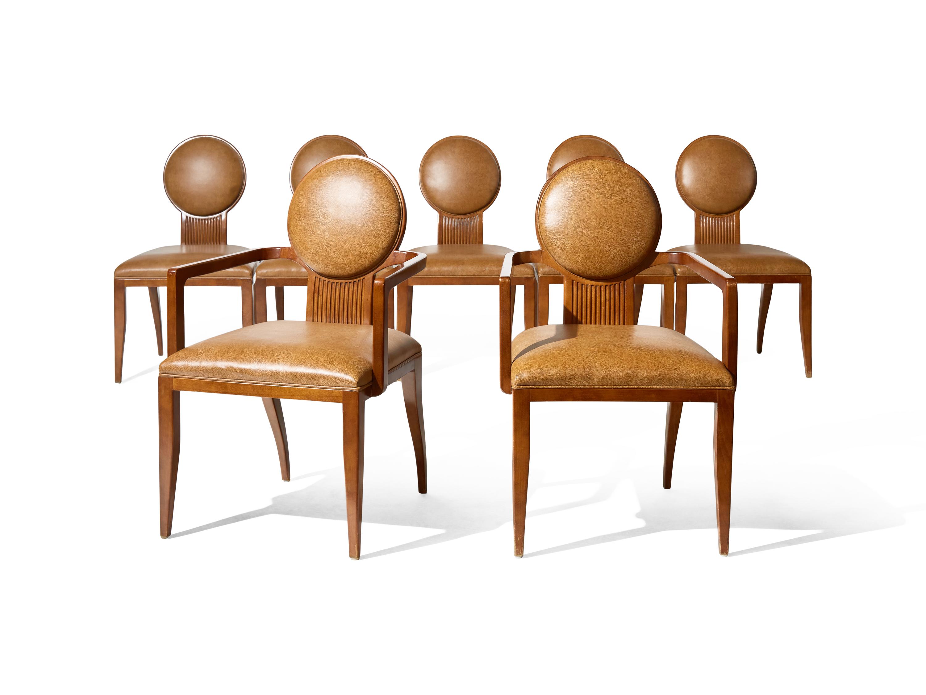 A Group of Seven 'Antelope' Chairs Designed by Juan Montoya DONATED BY JUAN MONTOYA DESIGN