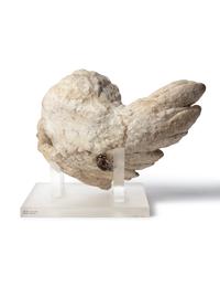 A Continental Marble Winged Cherub