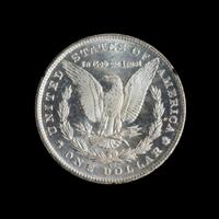 A United States 1881-CC GSA: Morgan Silver Dollar Coin