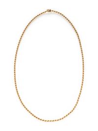 YELLOW GOLD ROPE LINK NECKLACE