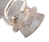 Silver and Mosaic Inlay Katsina Necklace AND Ring