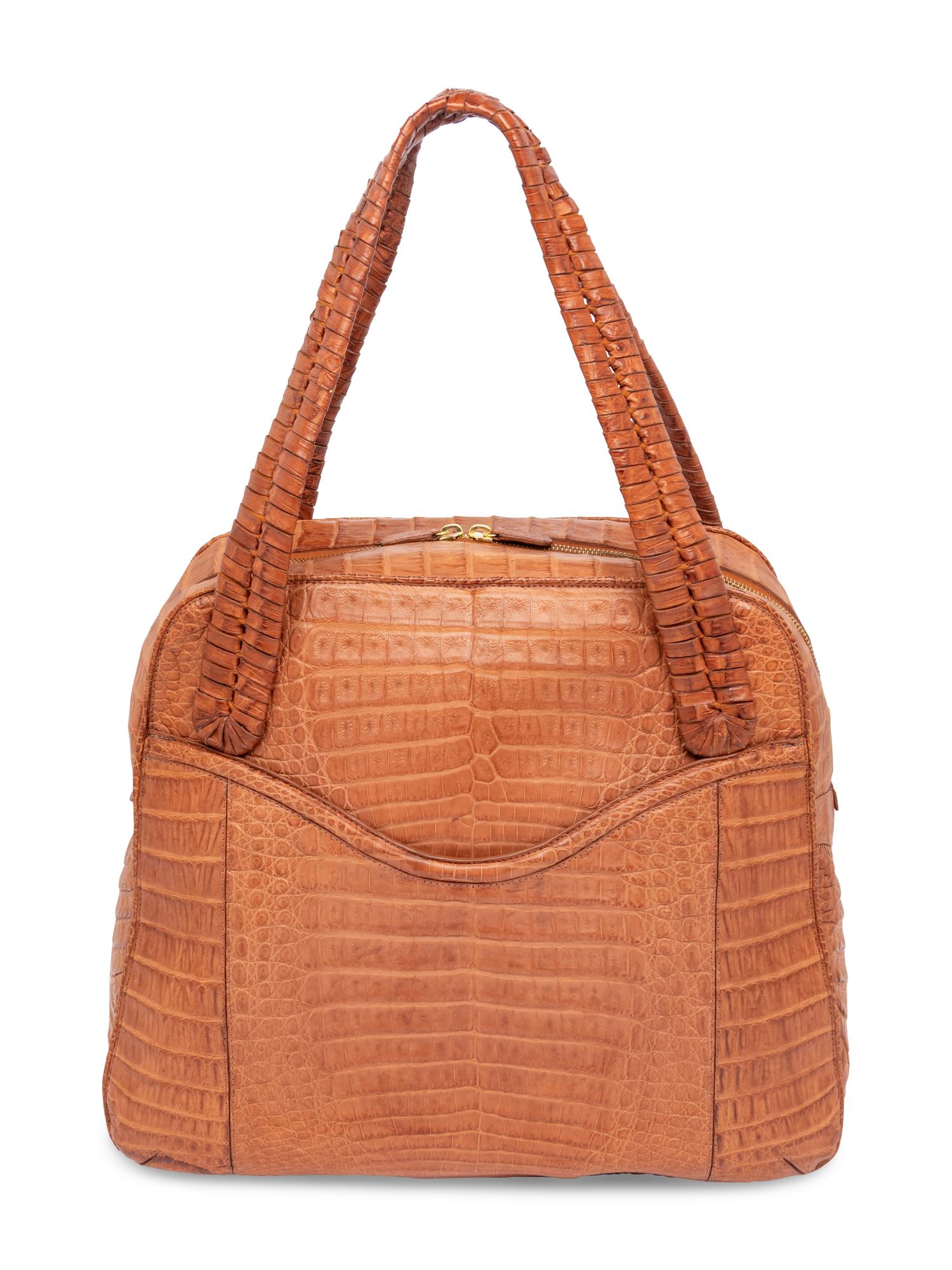 Nancy Gonzalez, Brown Crocodile Bag